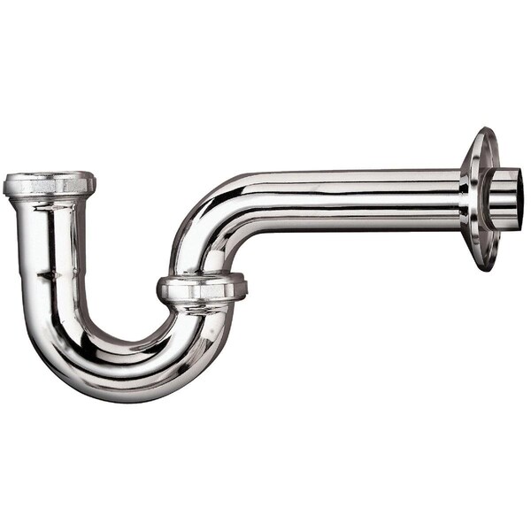 All-Source 1-1/4 In. x 1-1/4 In. Chrome-Plated 17 Gauge Brass P-Trap 301K - main